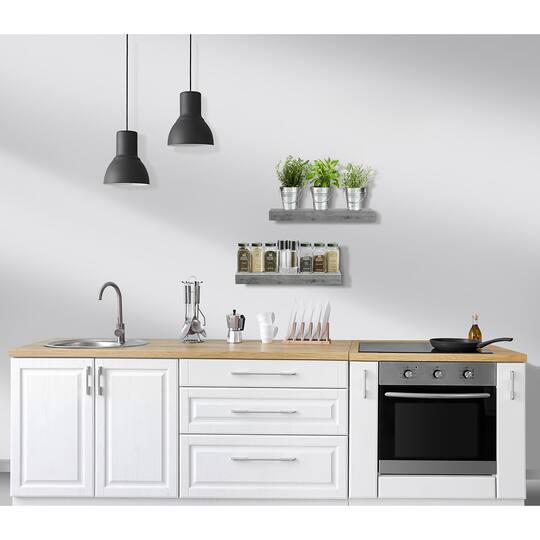 Sorbus Floating Faux Wood Shelf